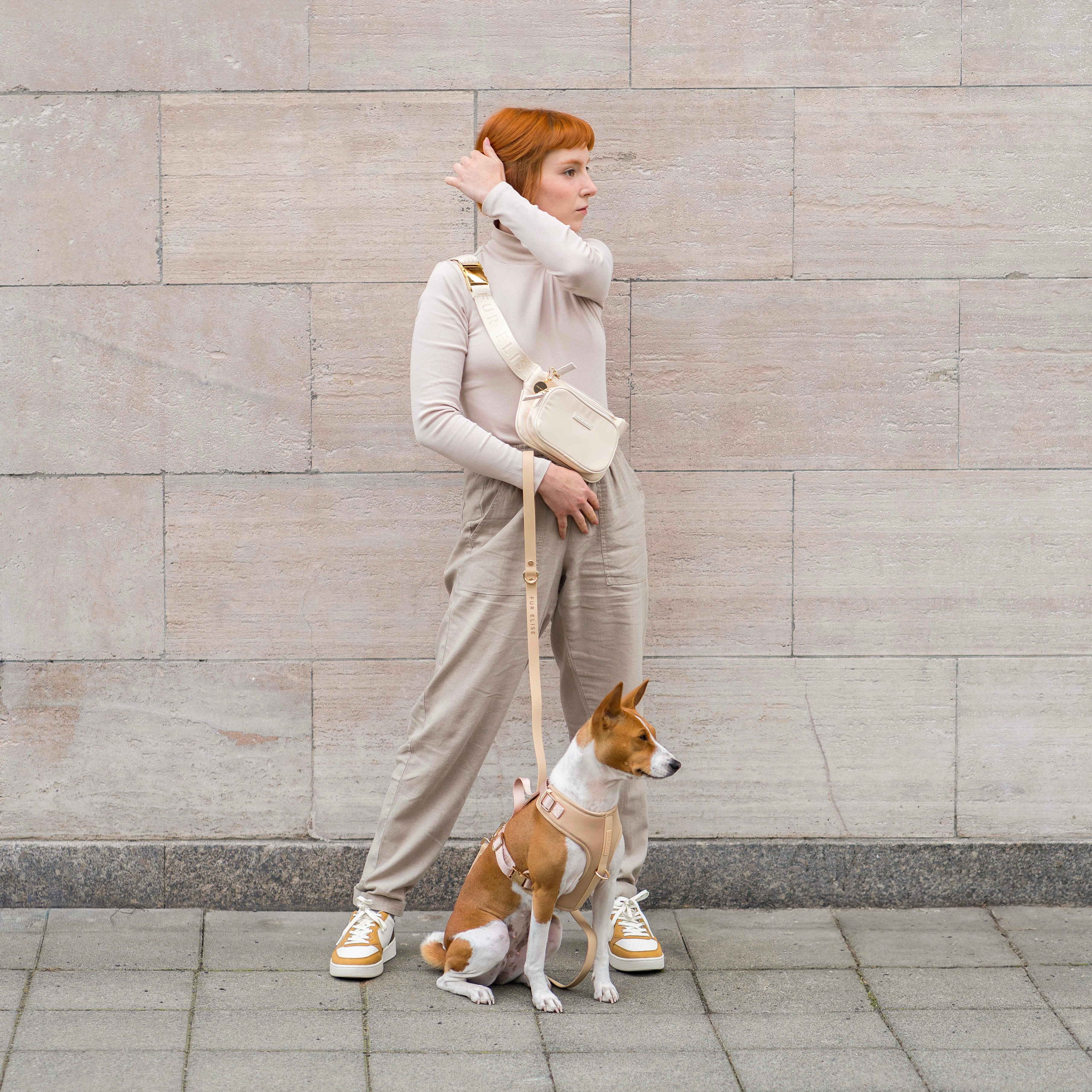 Fur Elise Harness & Leash Set - Sand