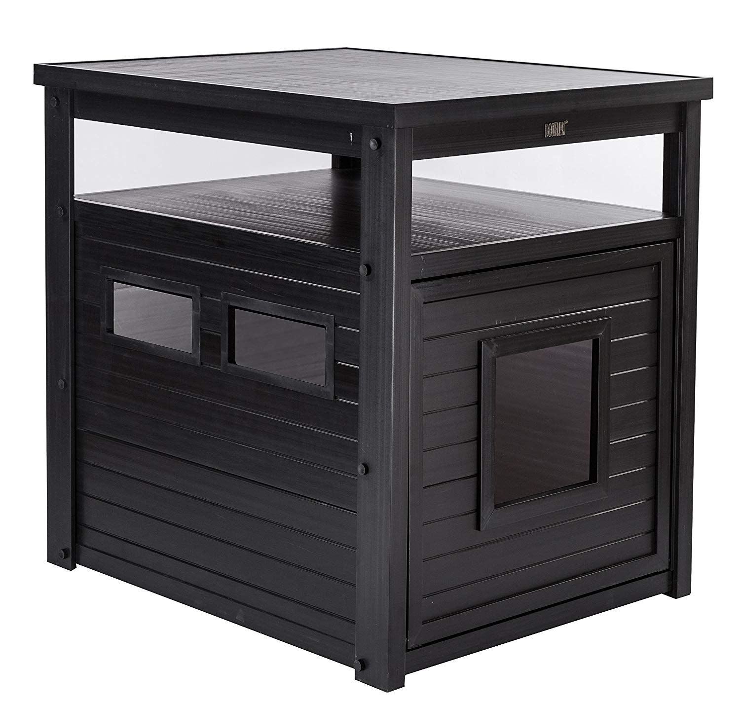 New Age Pet Jumbo Litterloo Litter Box Cover/End Table  Espresso