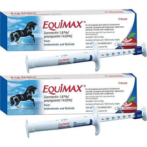 Equimax Horse Wormer Tapes and All Major Parasites 12 Tubes Save