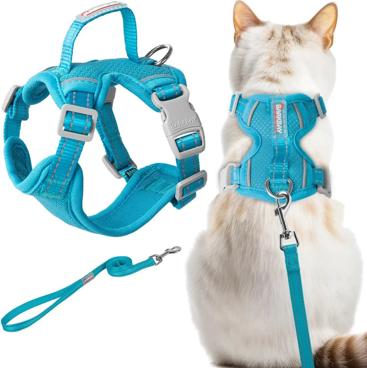 Escape Proof Cat Harness Leash Reflective Adjustable Vest Soft Breathable