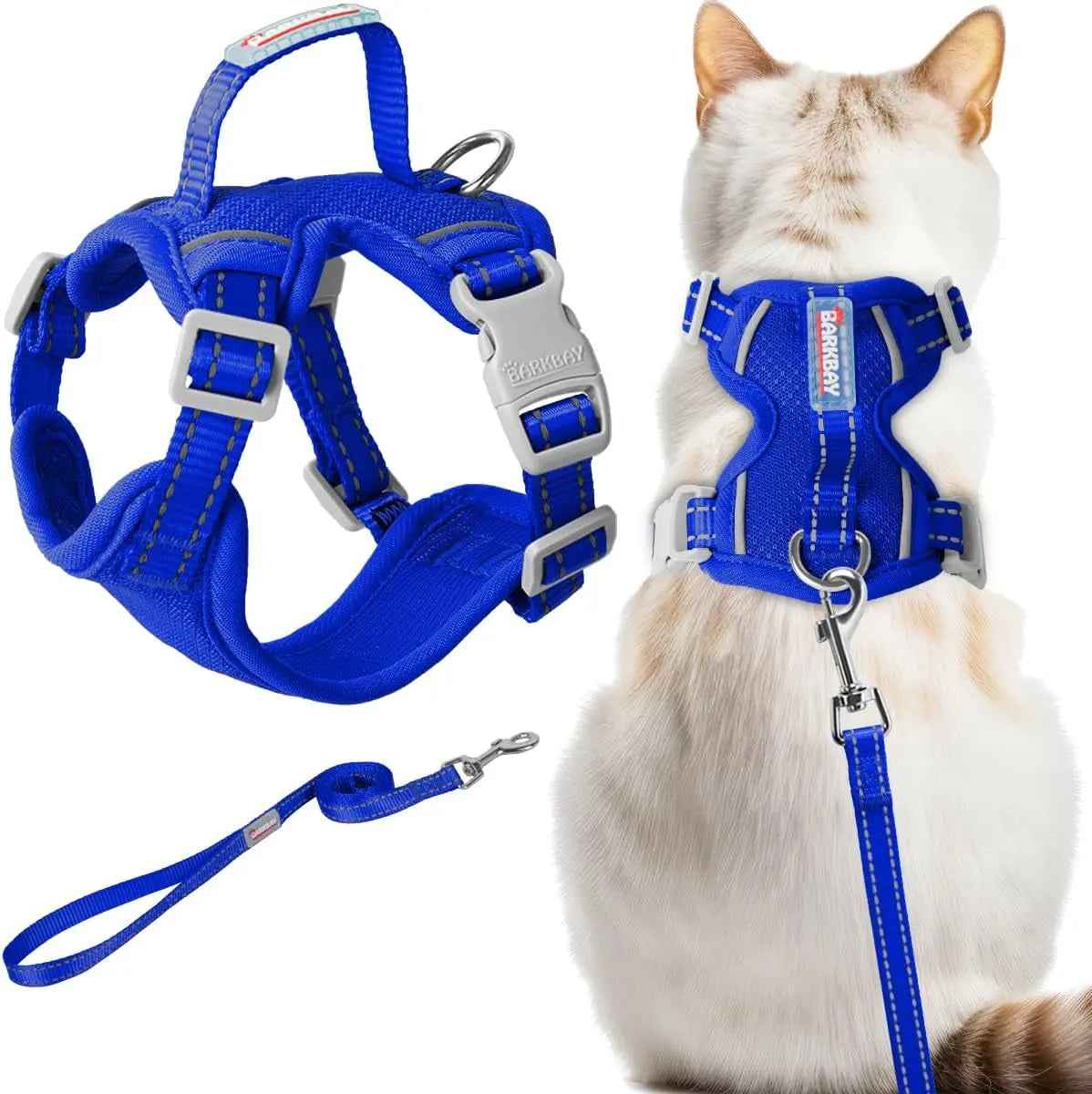 Escape-Proof Cat Harness & Leash Set – Reflective Adjustable Vest