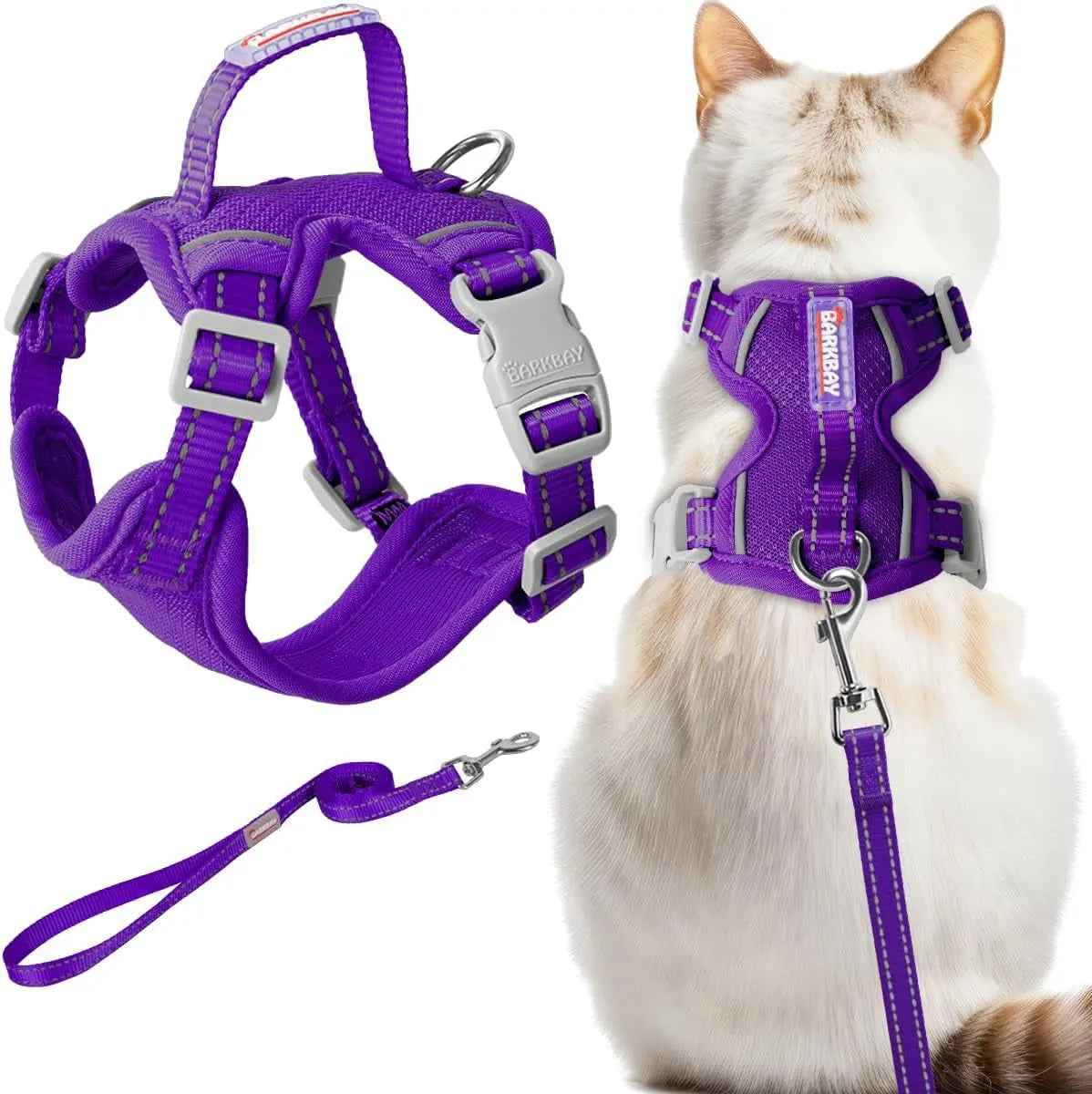 Escape-Proof Cat Harness & Leash Set – Reflective Adjustable Vest