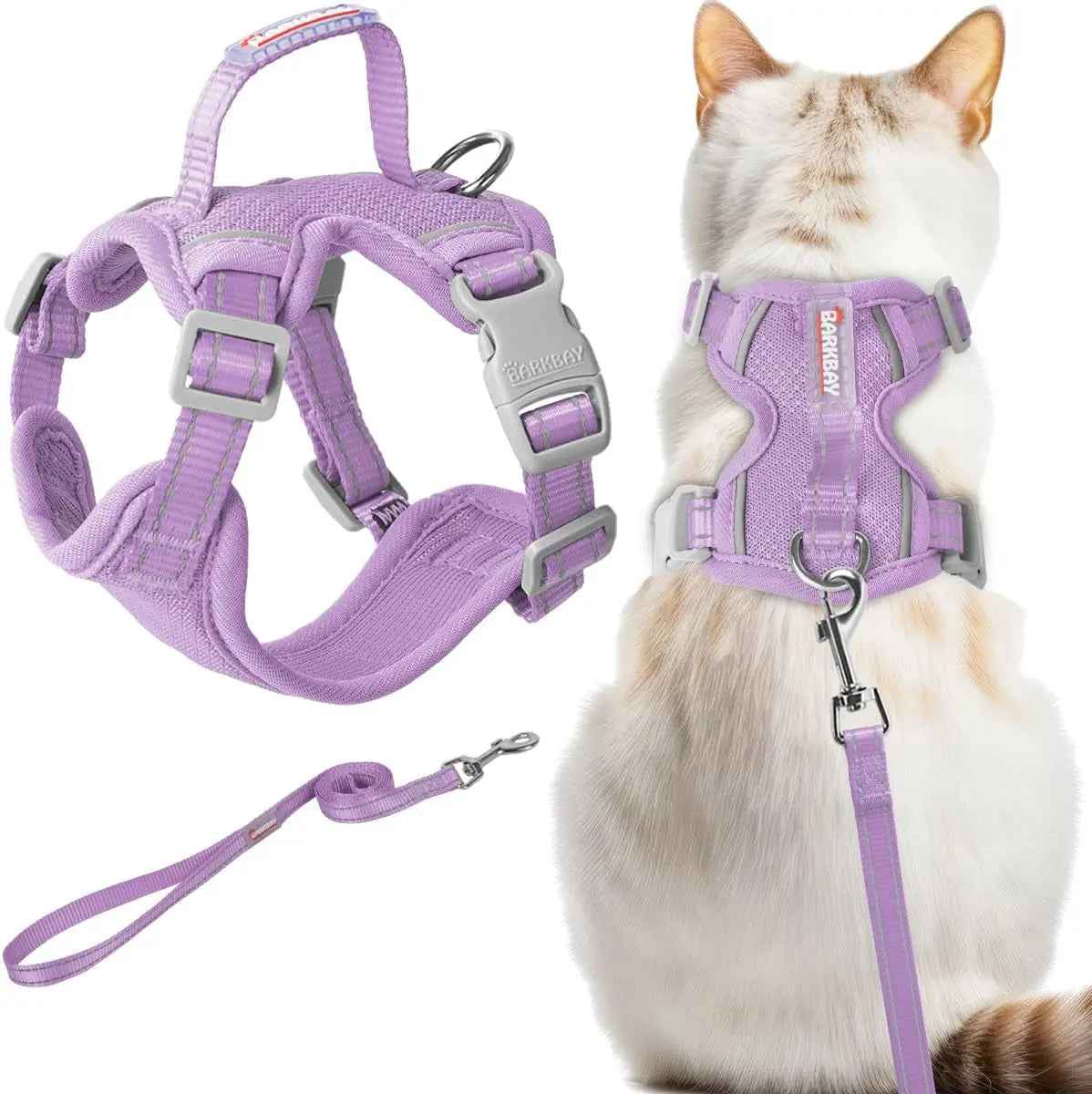 Escape-Proof Cat Harness & Leash Set – Reflective Adjustable Vest