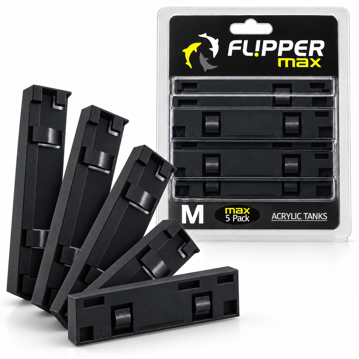 Flipper MAX ABS Replacement Blades Straight Edge 5 Pack - Acrylic Tanks