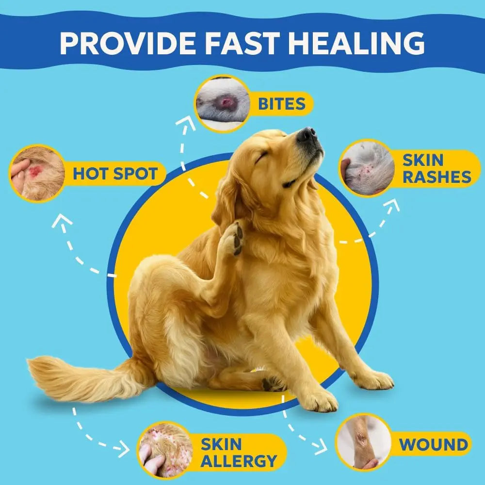 Forticept Blue Butter Hot Spot Gel for Dogs & Cats, Veterinary Skin Care 4 oz