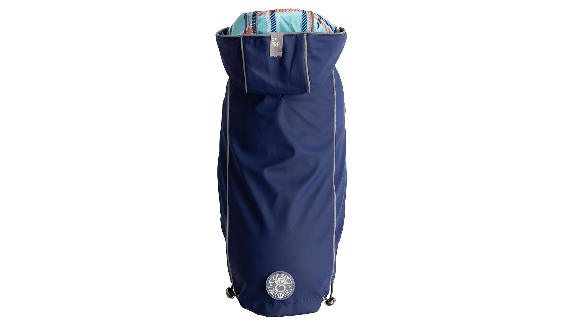 Gf Pet Navy Reversible Elasto-Fit Dog Raincoat, X-Large