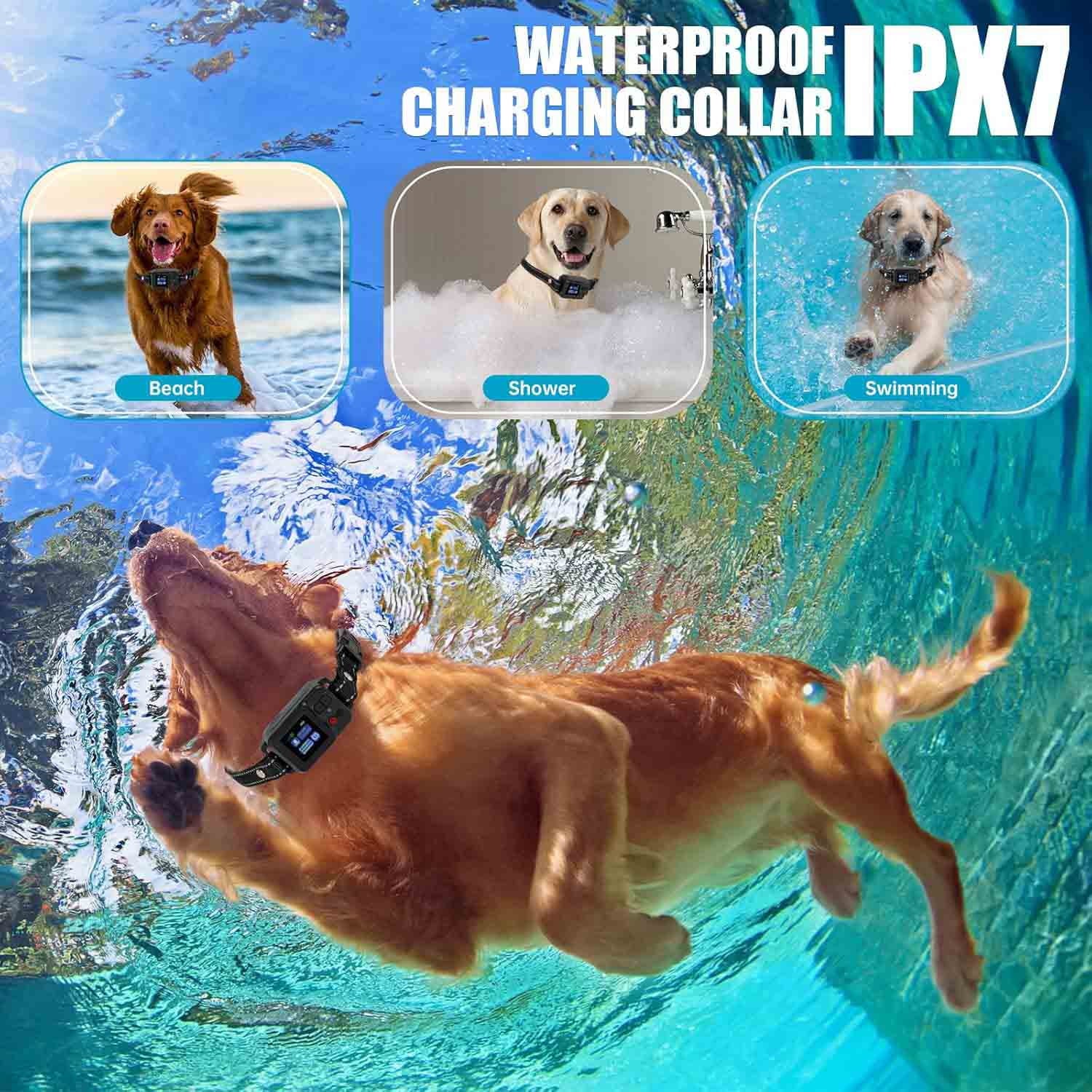 GPS Wireless Dog Fence System Rechargeable Waterproof Training Collar