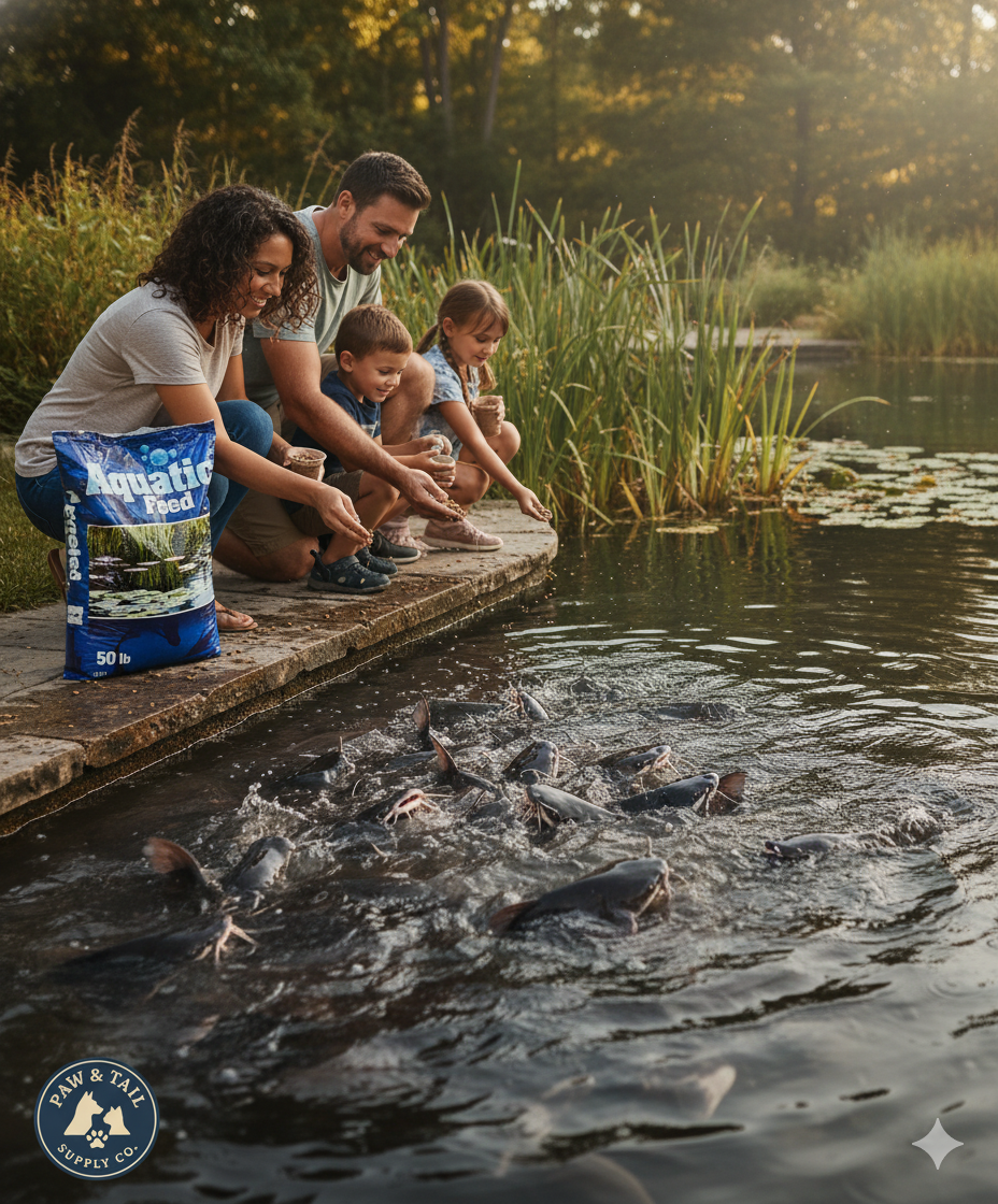 Aquatic Feed Catfish Floater Koi Fish Food 50lbs Floating Formula