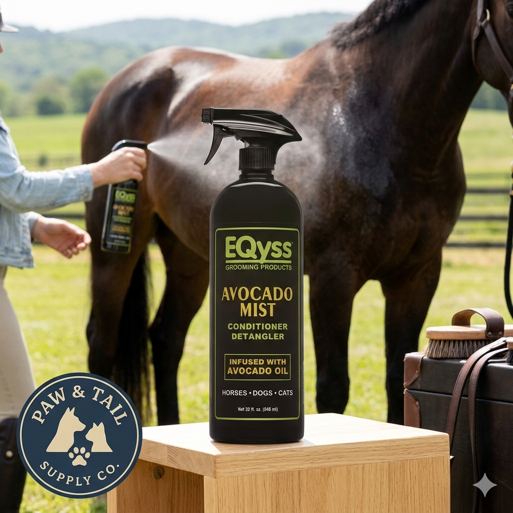 EQyss Avocado Mist Conditioner Spray 32oz. Horse Detangler Shine Reduce Breakage