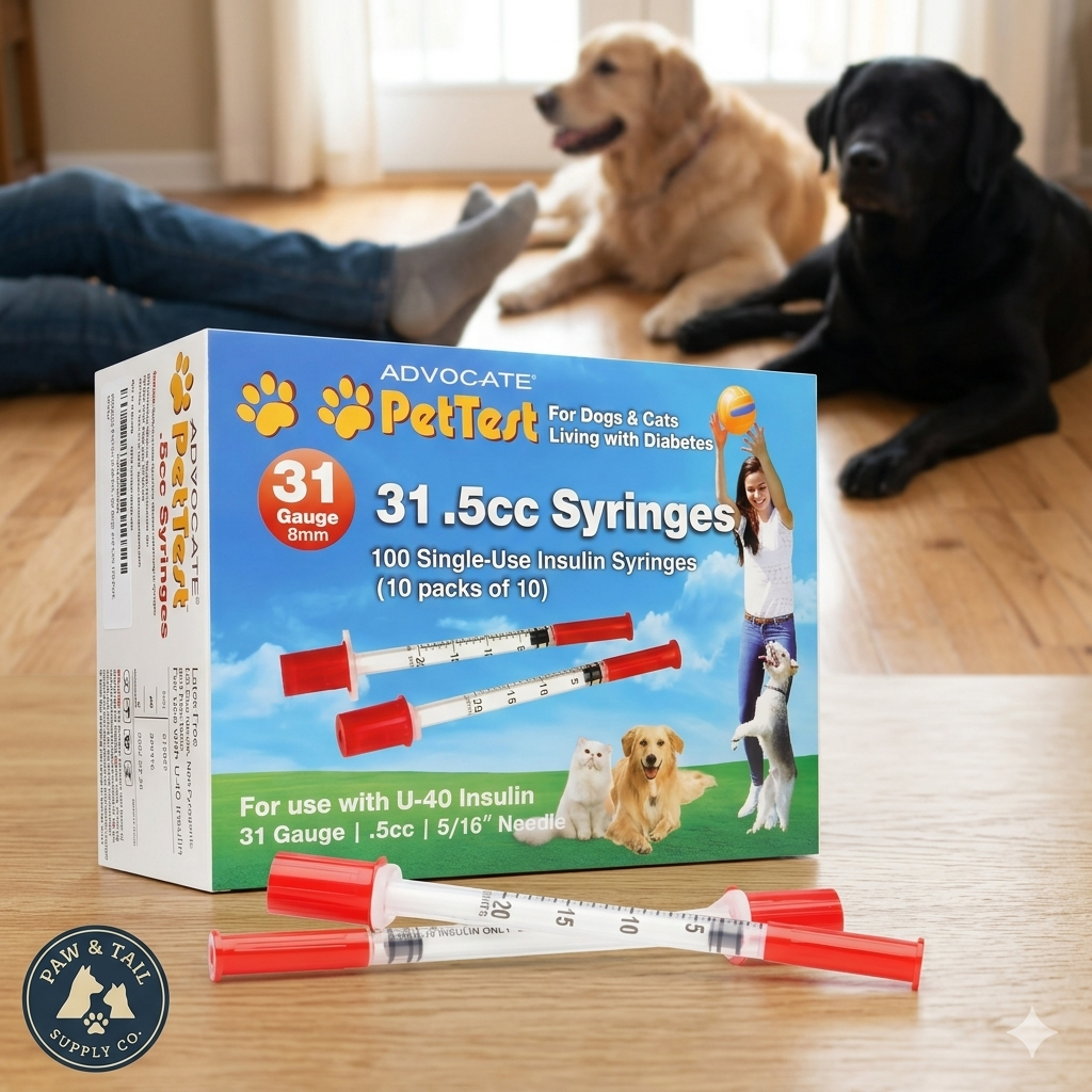 Advocate Insulin Syringes 31 Gauge .5cc Box of 100 Syringes
