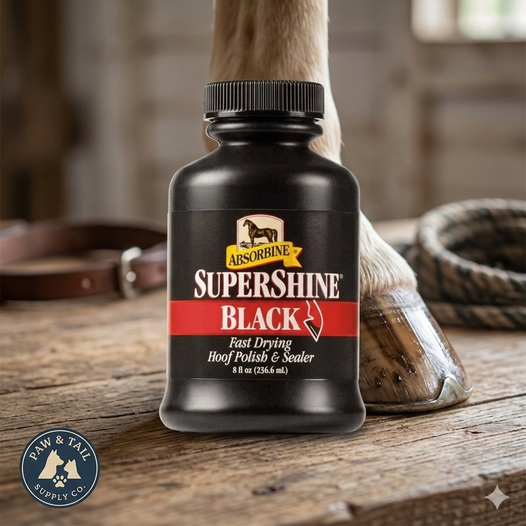 Absorbine SuperShine Hoof High Gloss Polish Shine and Sealer 8 oz.