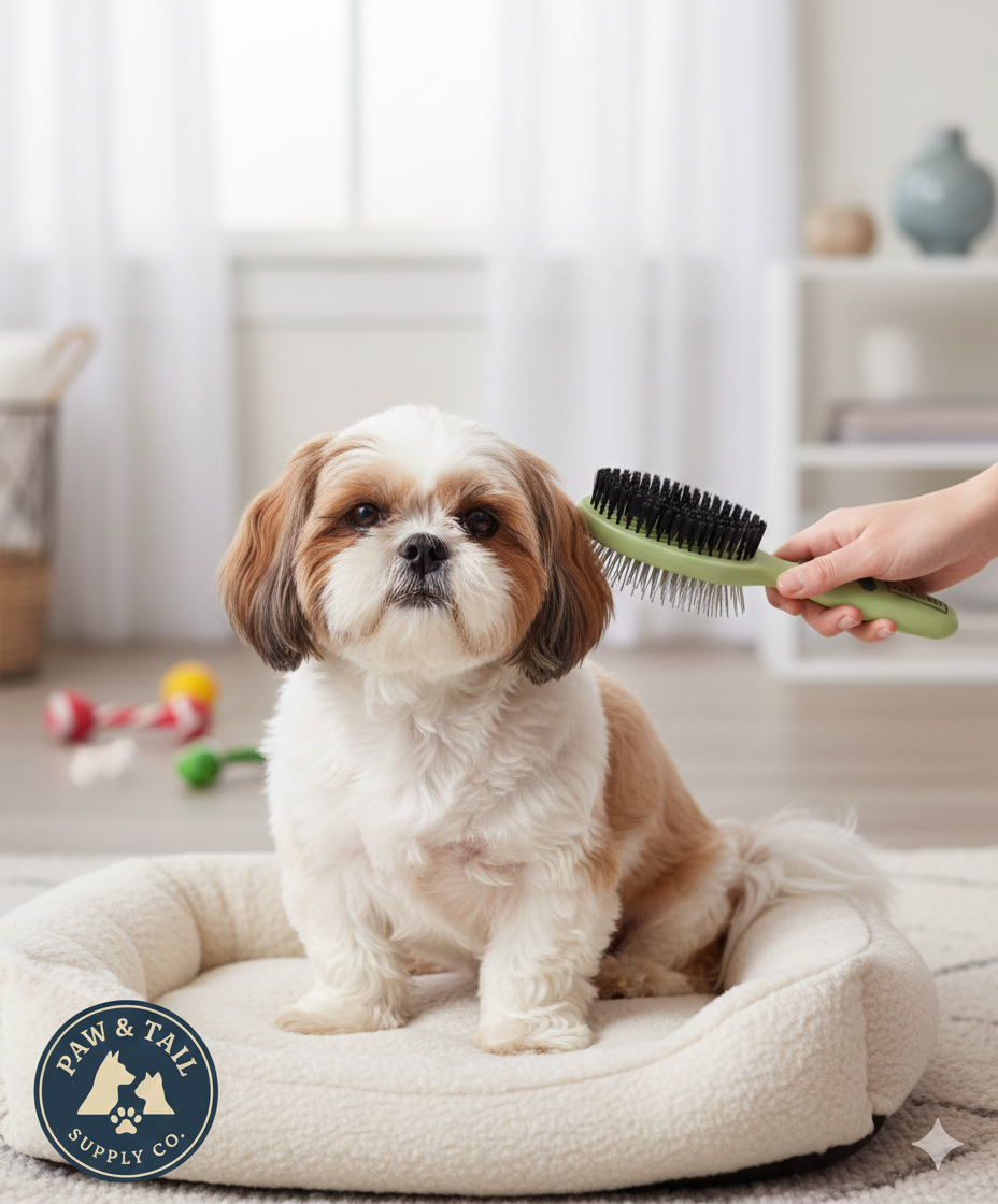 Coastal Safari Pin & Bristle Combo Dog Brush Dual Sided Plastic Handle Groomer
