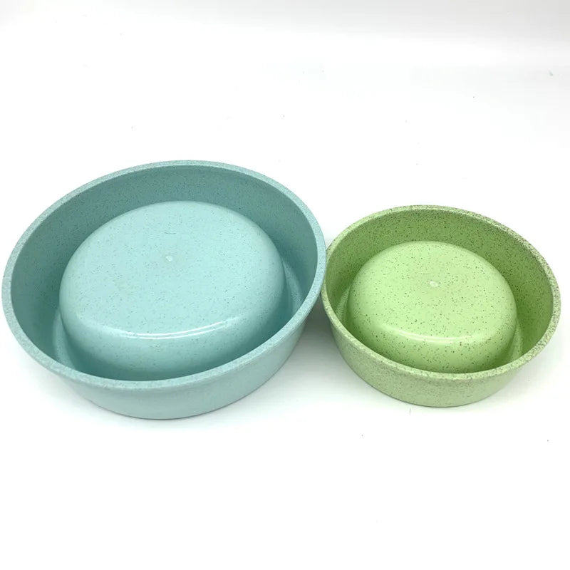 Pet Dog Food Bowl Cat Water Feeding Bowl Durable Thicken Plastic Wheat Stalk Feeder Bowls for Small Medium Dogs Puppy Products