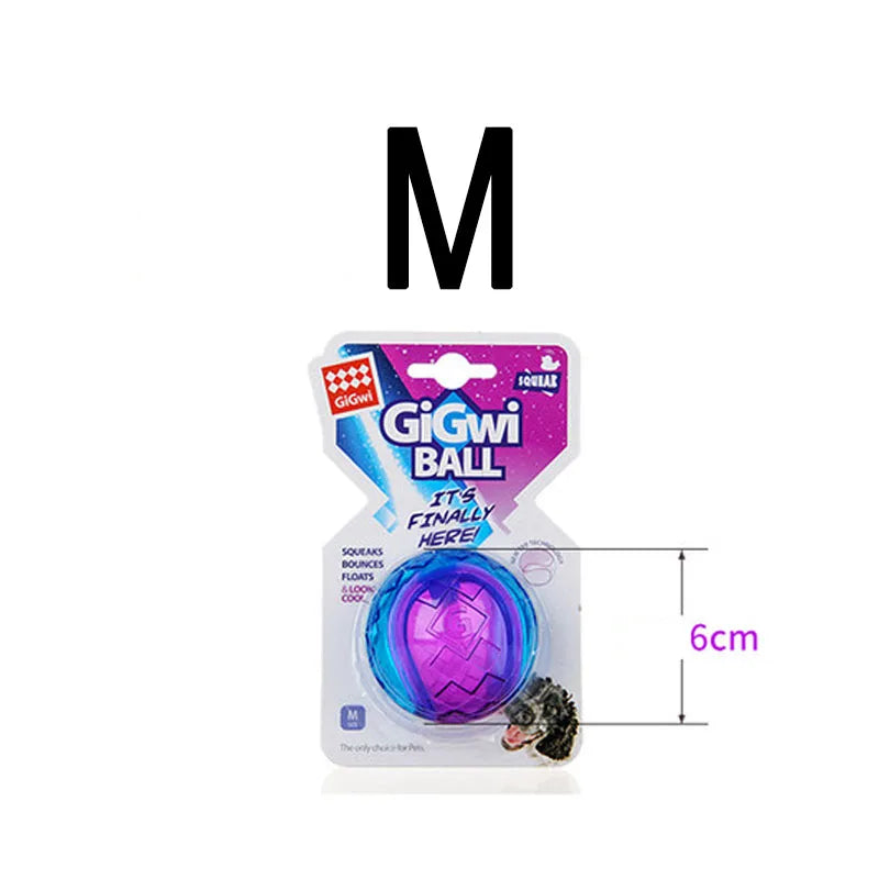 Pet Dog Puppy Squeaky Chew Toys Sound Pure Natural Non-toxic Rubber Outdoor Play Small Large Dogs Funny Ball for Dog Accessories