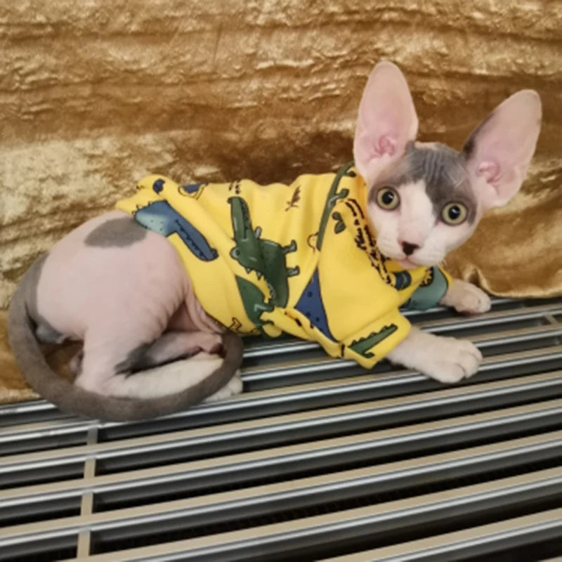 Sweet Pet Clothes for Cats Winter Warm Cat Costume Katten Gotas Kedi Sphynx Hoodie Sweater Puppy Dog Clothing Mascotas Products