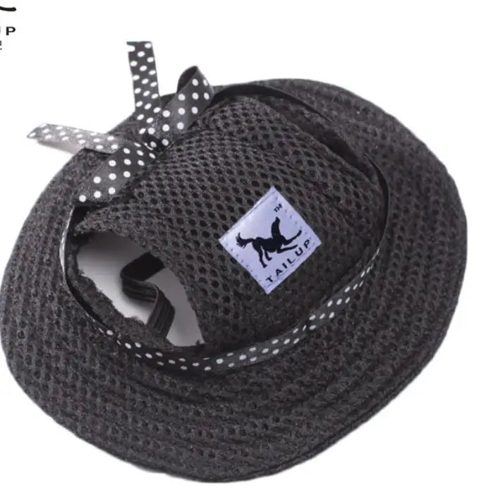 Pet Dog Cat Cap Breathable Sunhat Cloth Mesh Canvas Hat For Small Medium Dogs Cats Caps Pet Products