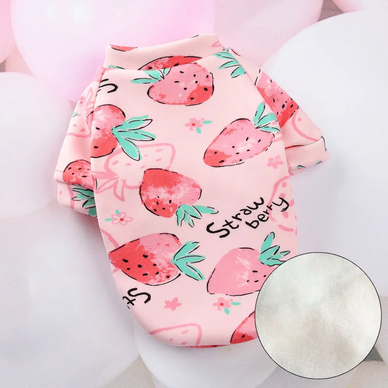 Autumn Winter Warm Pet Dog Clothes for Small Dogs York Terrier Pomeranian Hooides Cute Puppy Cat Clothing Mascotas Products