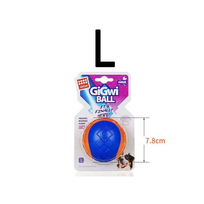 Pet Dog Puppy Squeaky Chew Toys Sound Pure Natural Non-toxic Rubber Outdoor Play Small Large Dogs Funny Ball for Dog Accessories