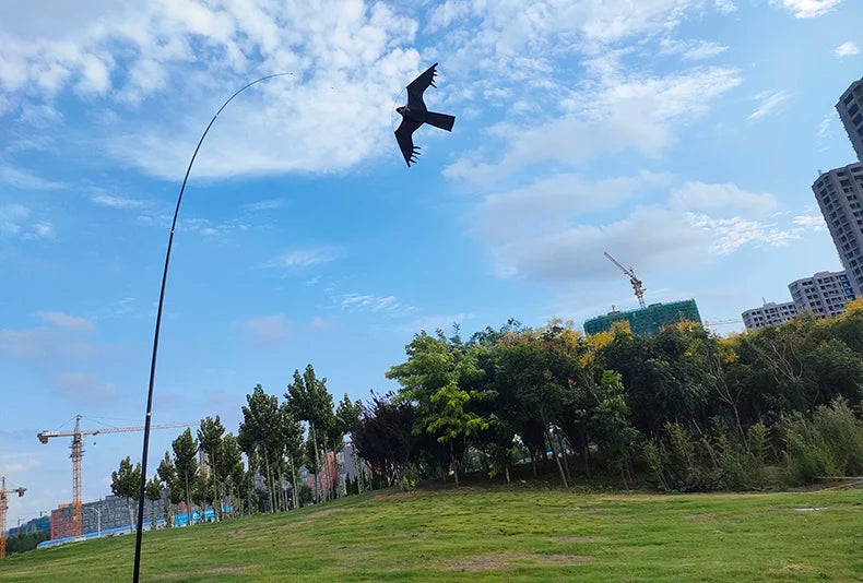 Outdoor Toys 47 Inch Bird Scaring Eagle Kite Without Rod Good Flying For Garden/Orchard/ Farm