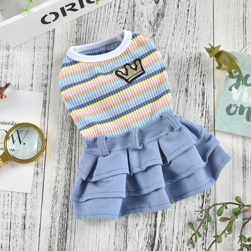 XXL School Uniform Dog Clothes Cute French Bulldog Vest Coat Dresses Outfit Summer Spring Small Puppy Animal Pet Costume Product