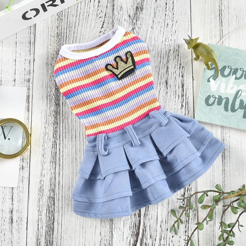 XXL School Uniform Dog Clothes Cute French Bulldog Vest Coat Dresses Outfit Summer Spring Small Puppy Animal Pet Costume Product