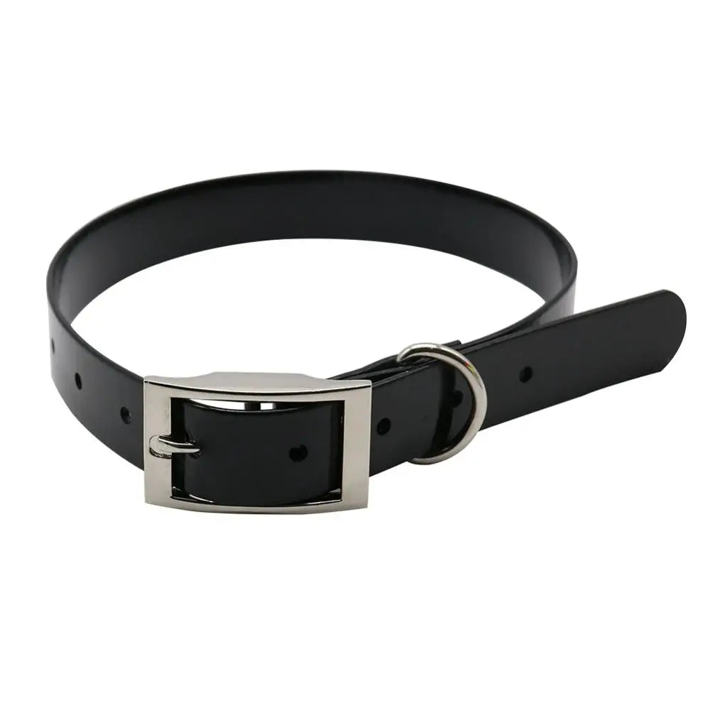 High Quality Large Dog Collar Adjustable TPU Durable Waterproof Pet Dog Collar For Puppy Strap Pure Color Dog Accessories