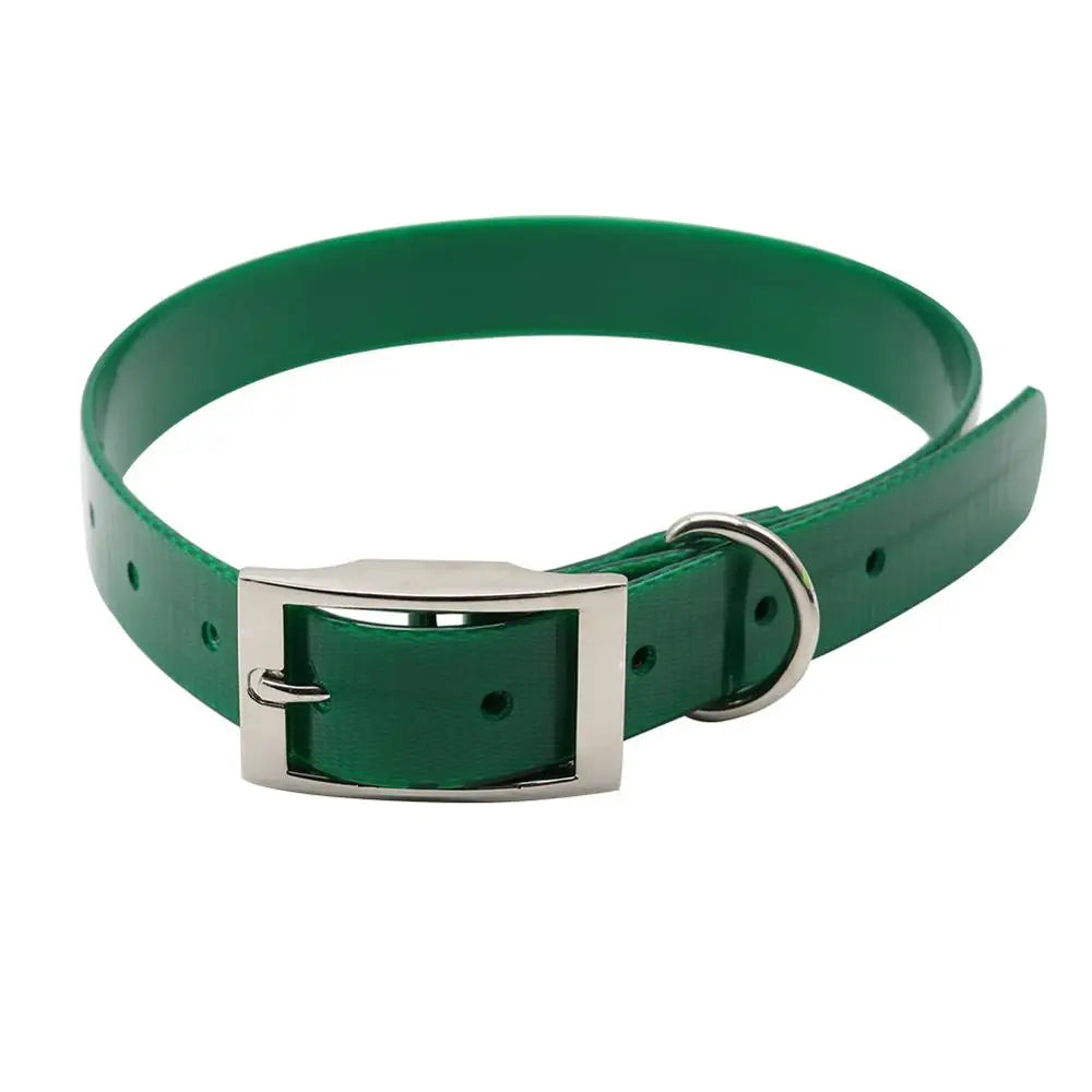High Quality Large Dog Collar Adjustable TPU Durable Waterproof Pet Dog Collar For Puppy Strap Pure Color Dog Accessories