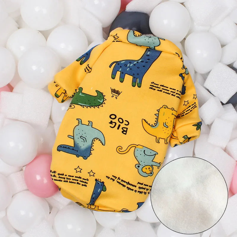 Autumn Winter Warm Pet Dog Clothes for Small Dogs York Terrier Pomeranian Hooides Cute Puppy Cat Clothing Mascotas Products
