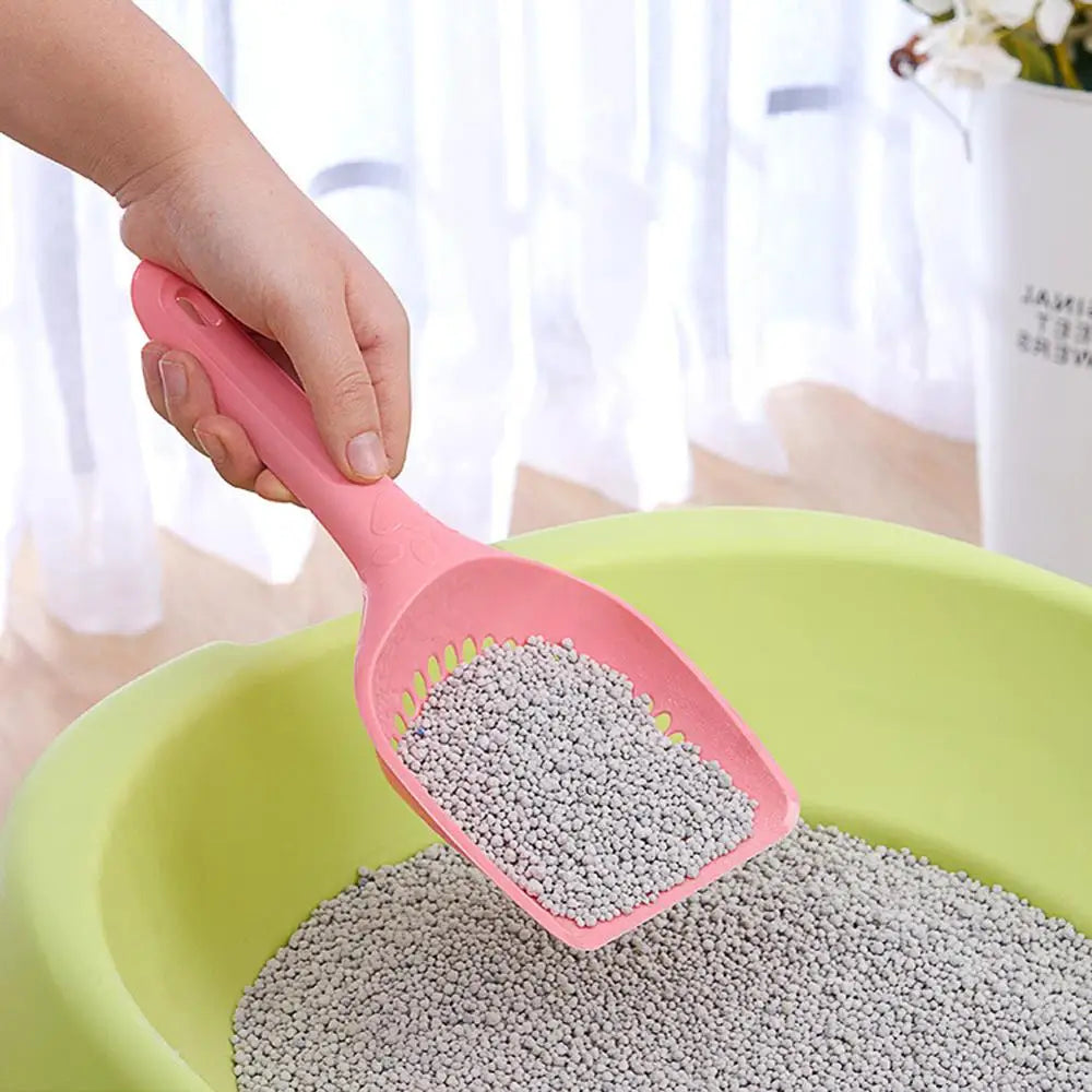 Plastic Cat Litter Shovel Pet Hollow Cleaning Scoop Cat Sand Sift Cleaning Products Dog Food Scoops Cat Toilet Training Tool
