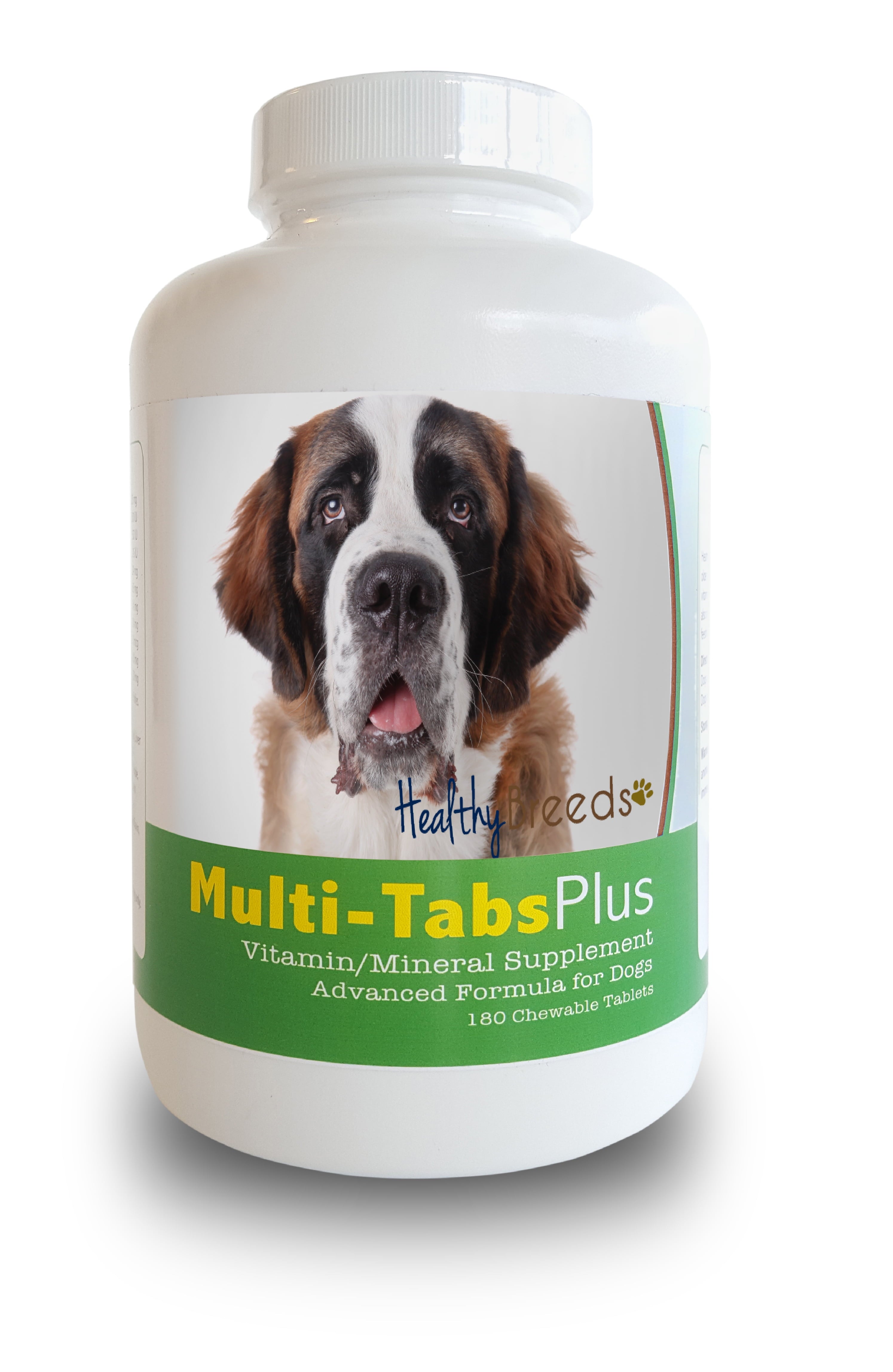 Healthy Breeds Dog Multi-Tab Vitamin And Mineral Supplement For Saint Bernard, 180 Chews