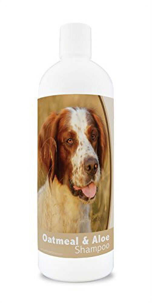Healthy Breeds Irish Red & White Setter Oatmeal Shampoo With Aloe 16Oz Mild & Gentle For Sensitive Skin - Hypoallergenic Formula