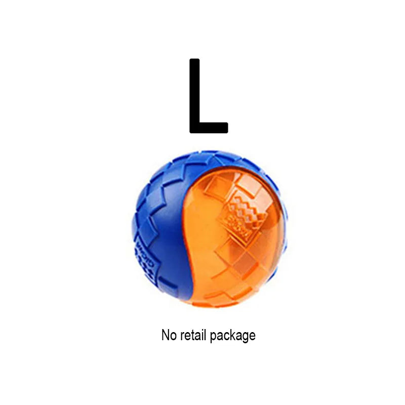 Pet Dog Puppy Squeaky Chew Toys Sound Pure Natural Non-toxic Rubber Outdoor Play Small Large Dogs Funny Ball for Dog Accessories