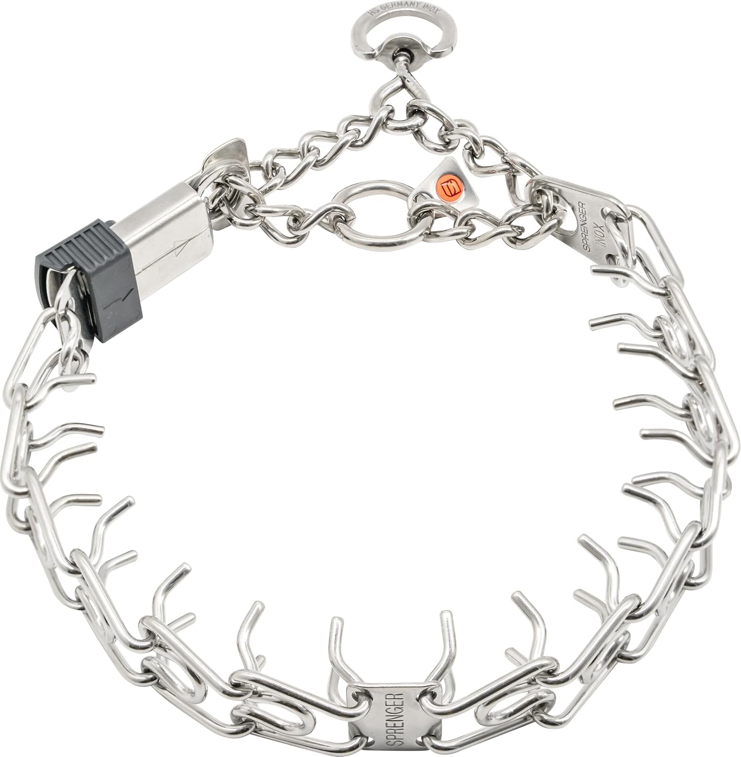 Herm Sprenger Prong Dog Training Collar Chrome Steel Anti Pull Adjustable