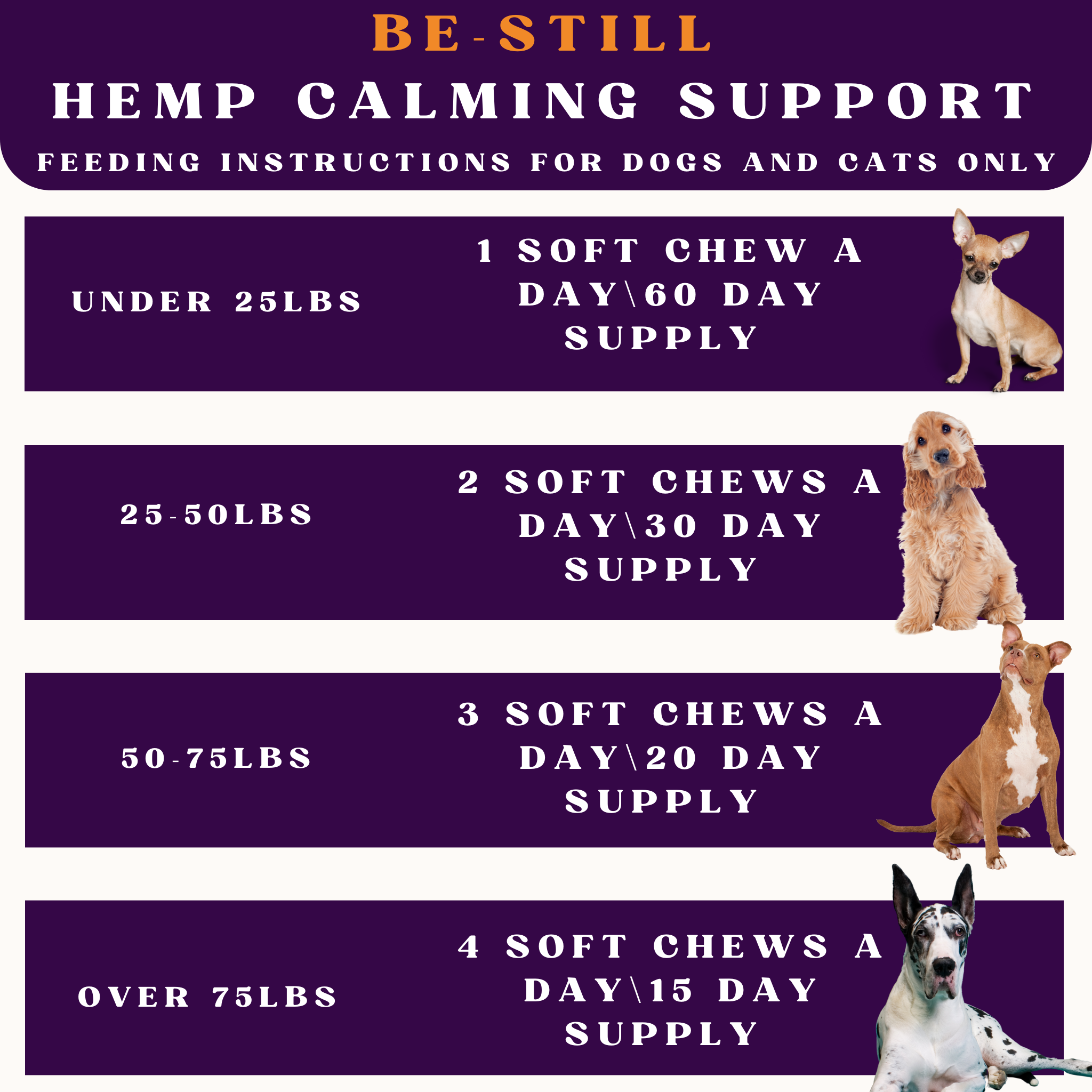 Dog Calming Chews Hemp 60ct + Large Collagen Stick 3ct Anxiety Relief Treat Bundle