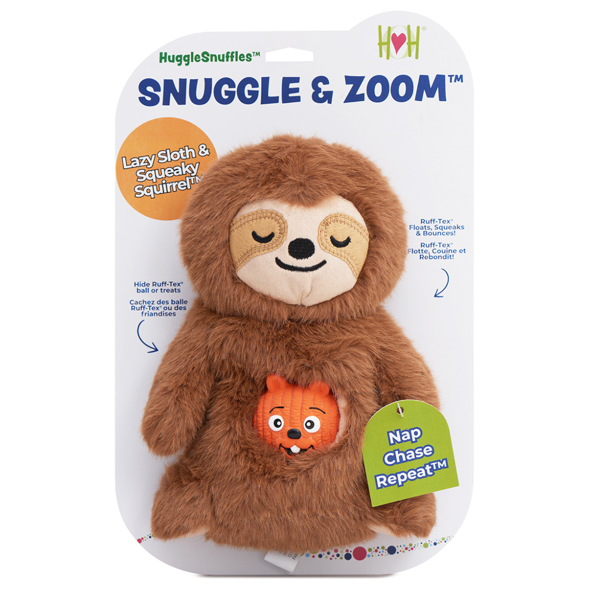 HuggleSnuffles Snuggle & Zoom Enrichment Toy