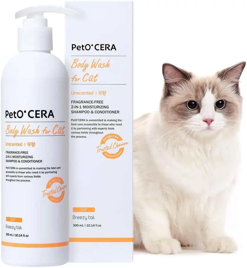 Hypoallergenic Cat Shampoo & Conditioner Set 10oz Itch Relief Moisturizing