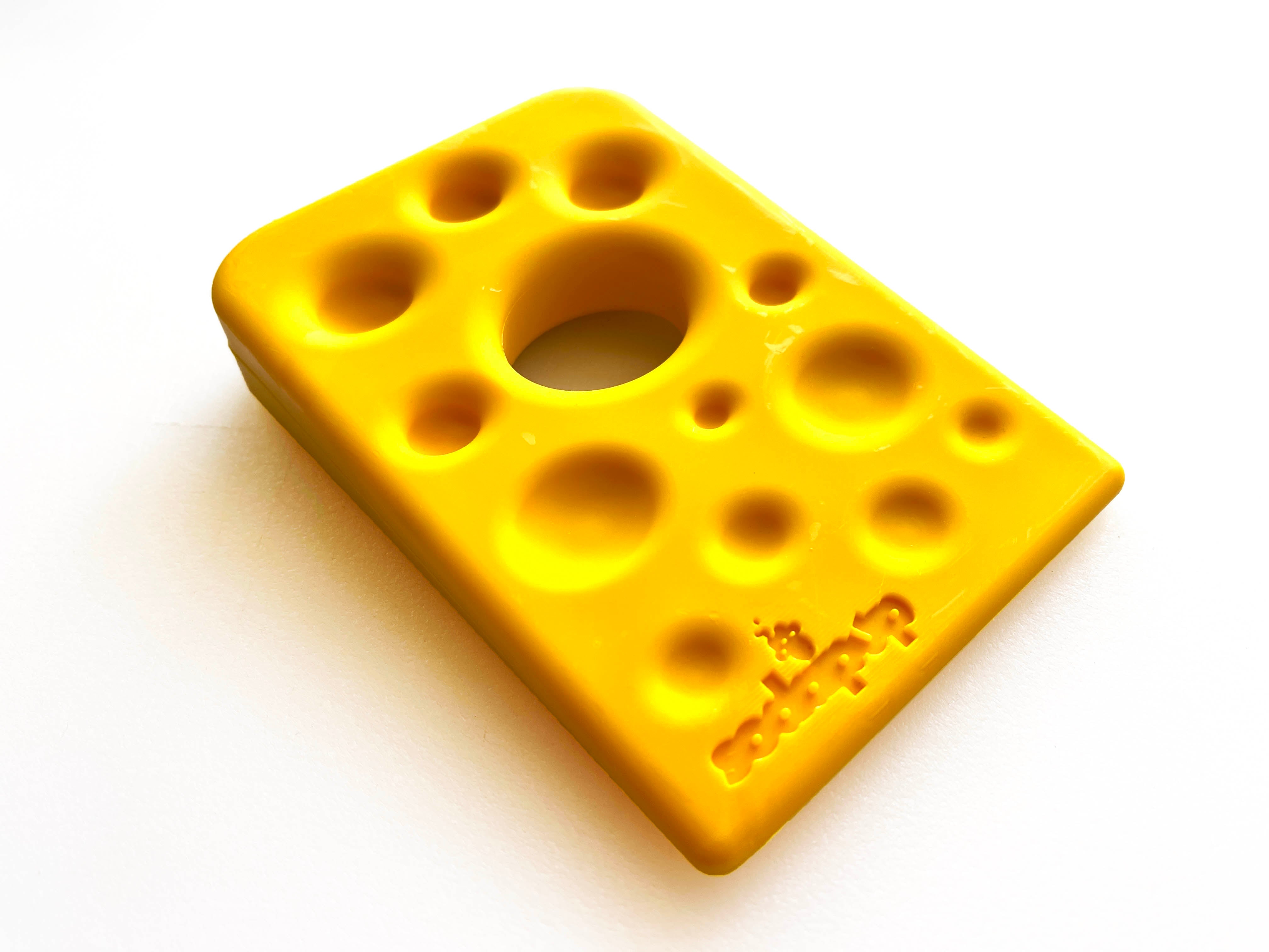 Swiss Cheese Wedge Nylon Dog Chew Toy for Aggressive Chewers | SodaPup