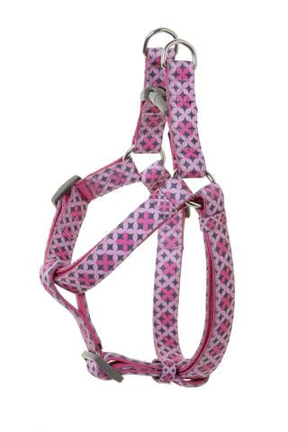 Harness Pink/Blk Stars Md