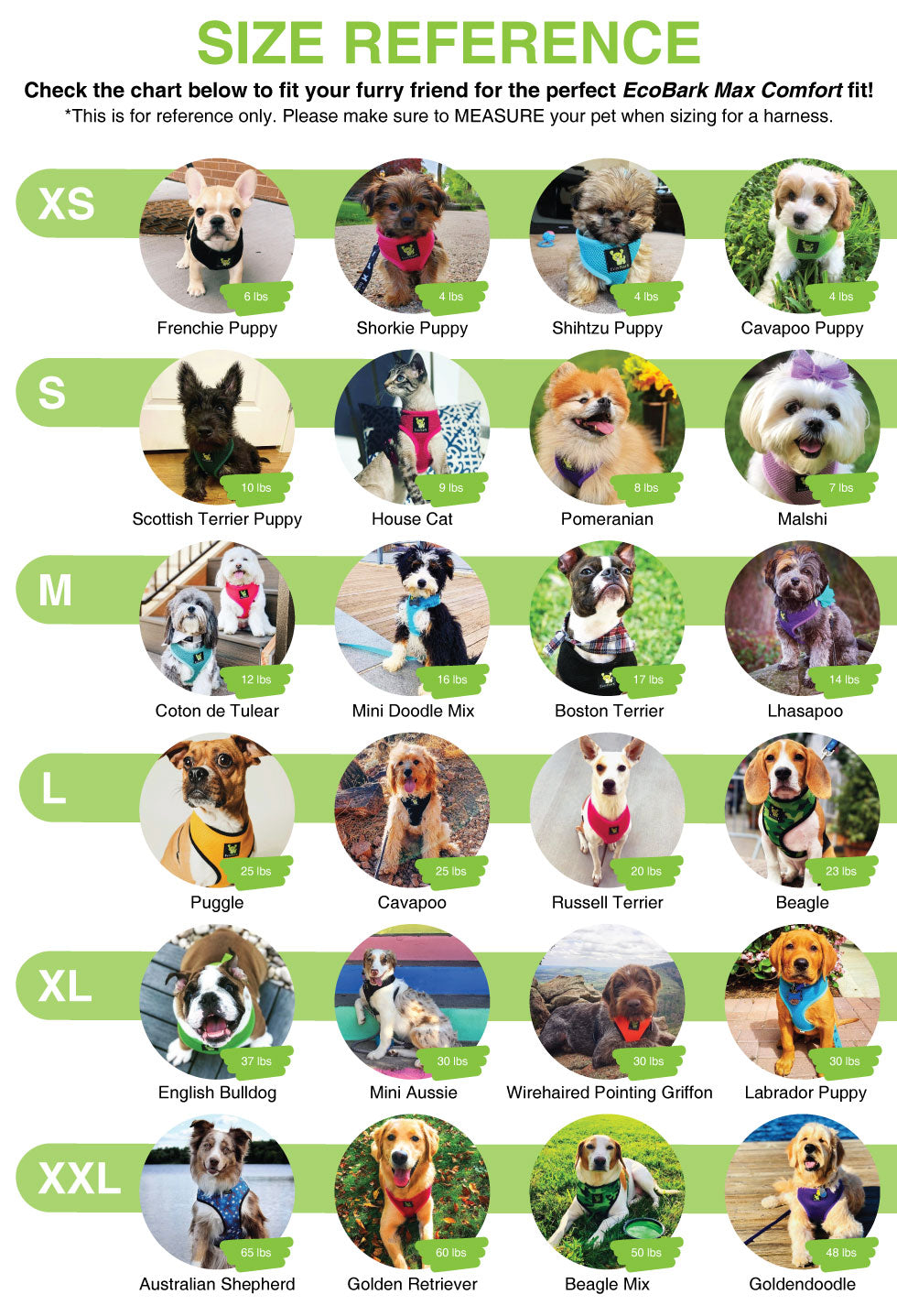 EcoBark Camo Dog Harness - Over-the-Head Dog Vest Halter for Small to Medium Dogs and Puppies