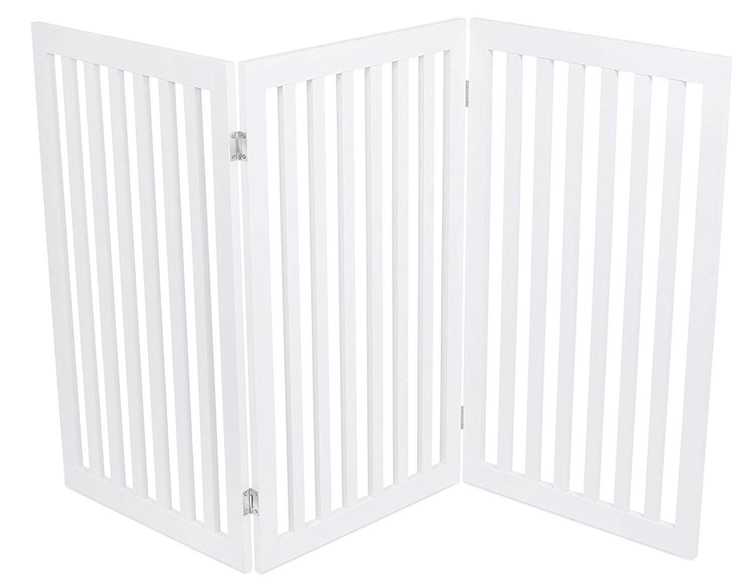 InternetS Best Traditional Pet Gate - 3 Panel - 36 Tall - White