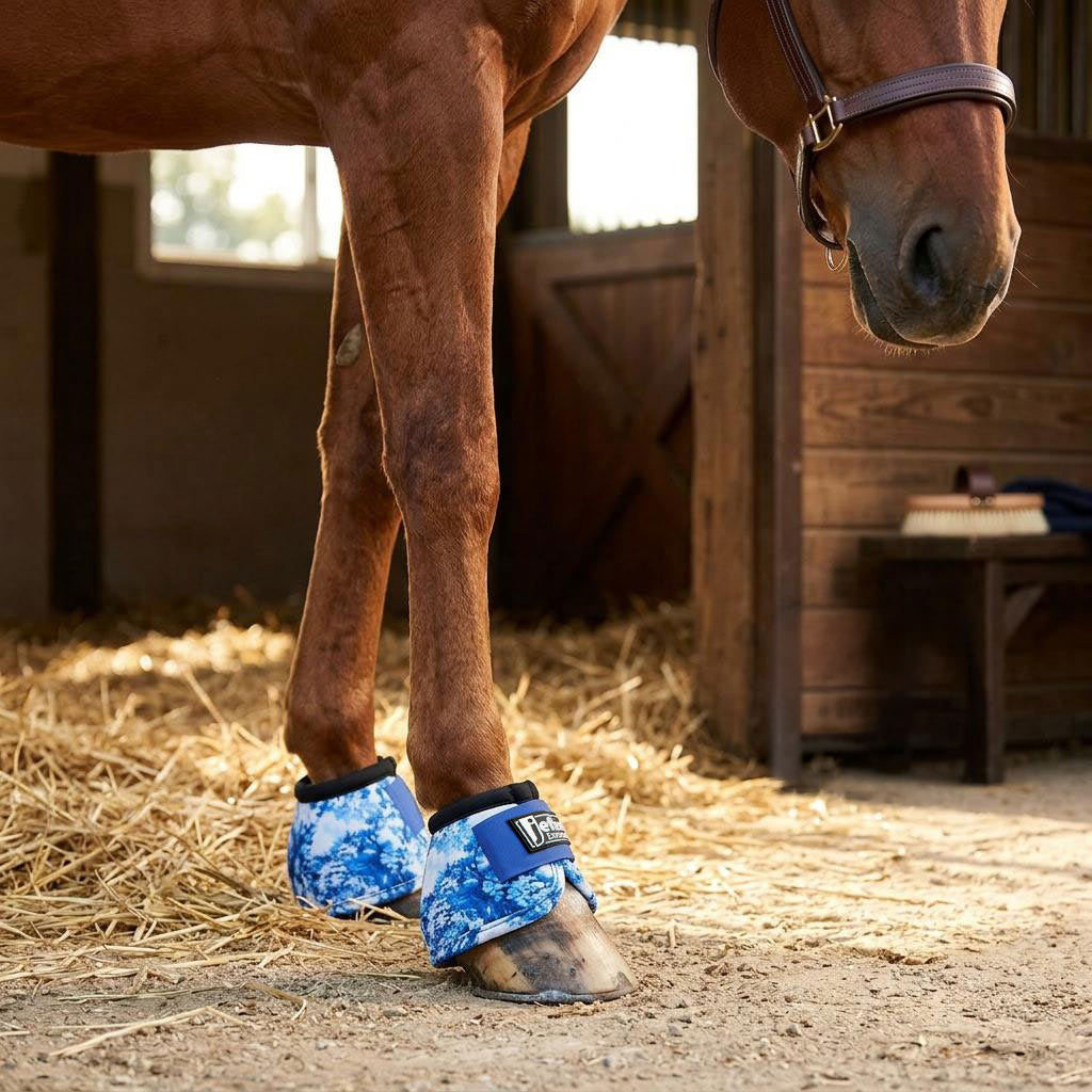 Jeffers Expression No-Turn Bell Boots for Horses, Pair, Nylon
