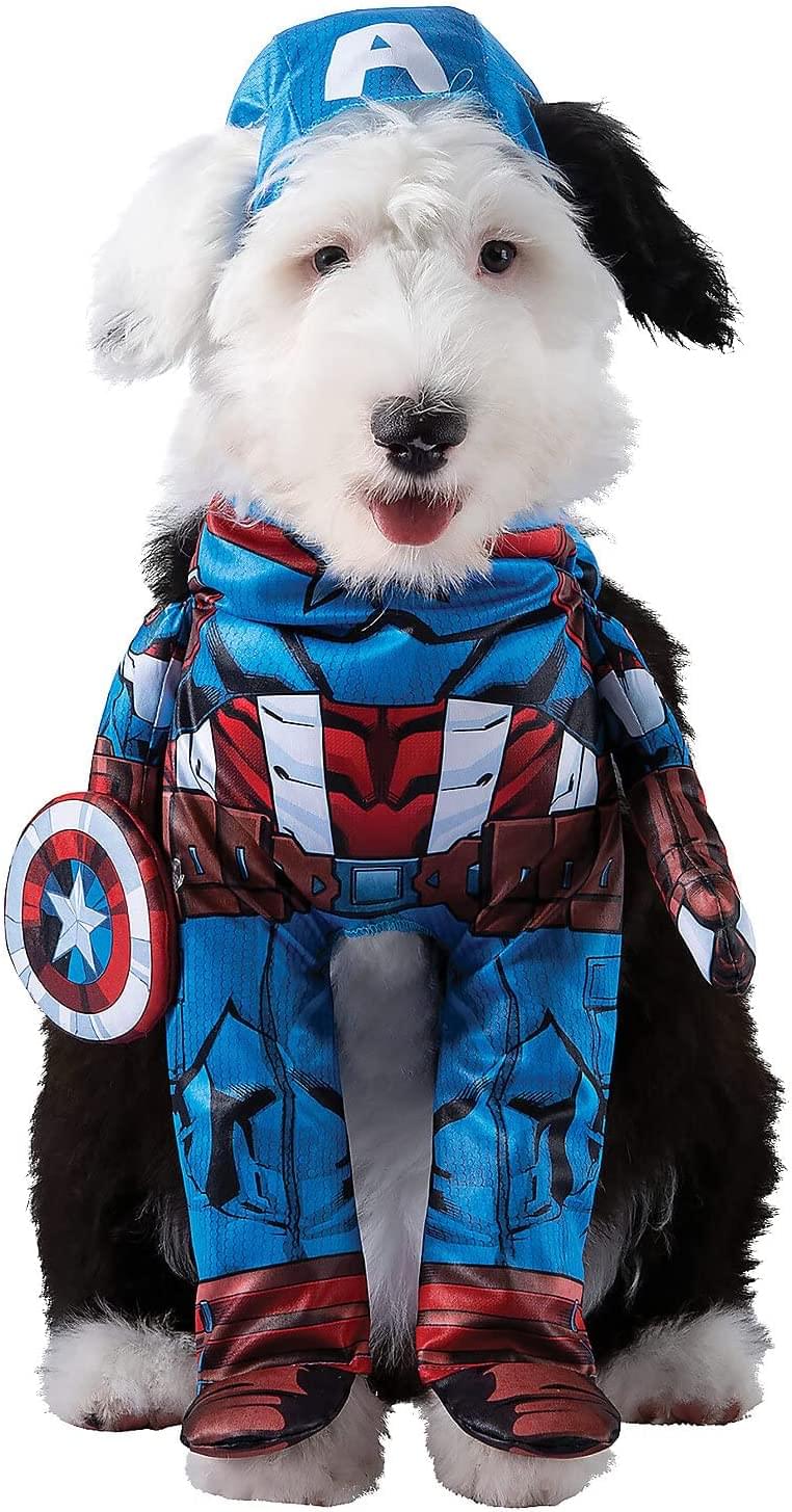 Marvel captain America Pet costume  Medium
