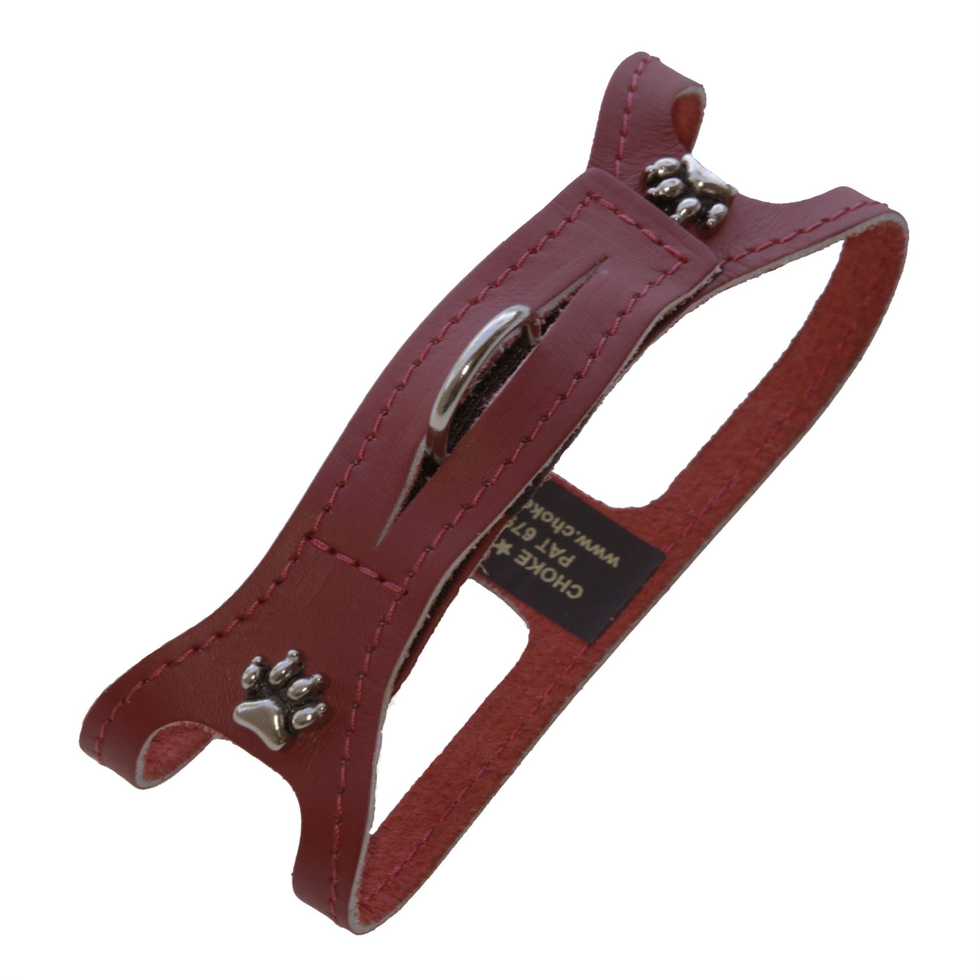 ChokeFree Pet Shoulder Collar, 22-Inch, Non Metallic Red