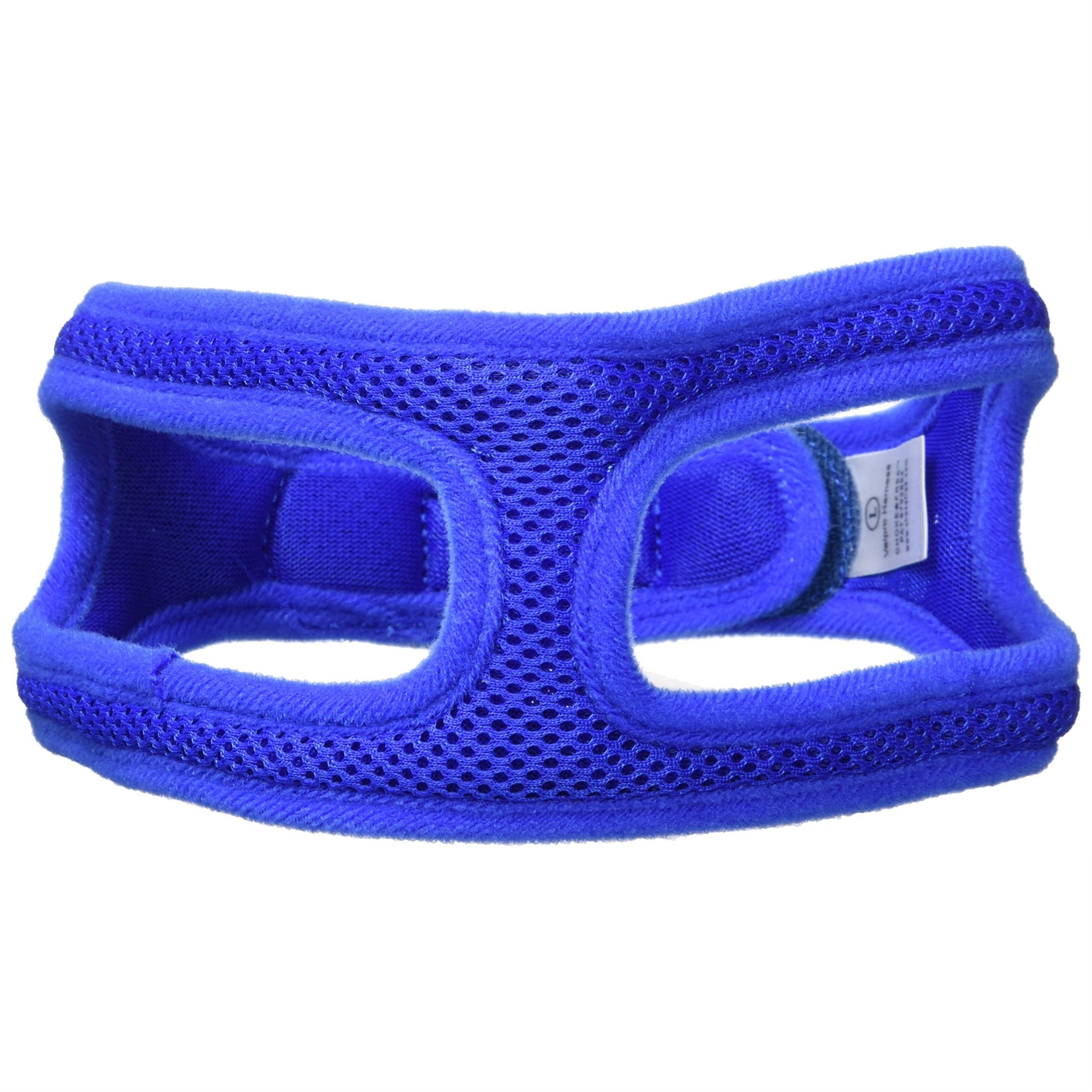 ChokeFree Velpro Mesh Pet Shoulder Harness Collar, 18, Blue