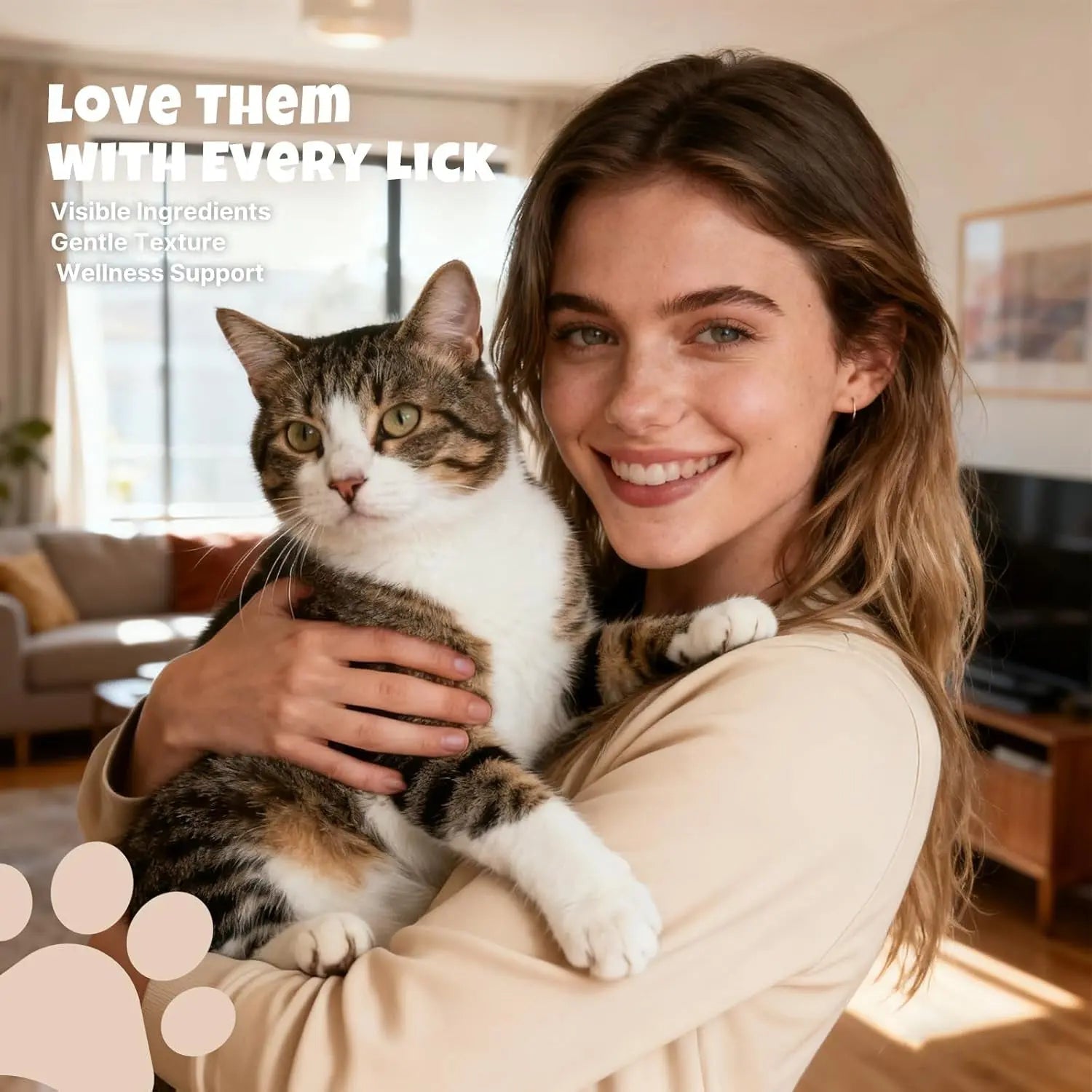 Lickable Cat Treat Skin Coat Salmon Omega-3 Grain Free Squeeze