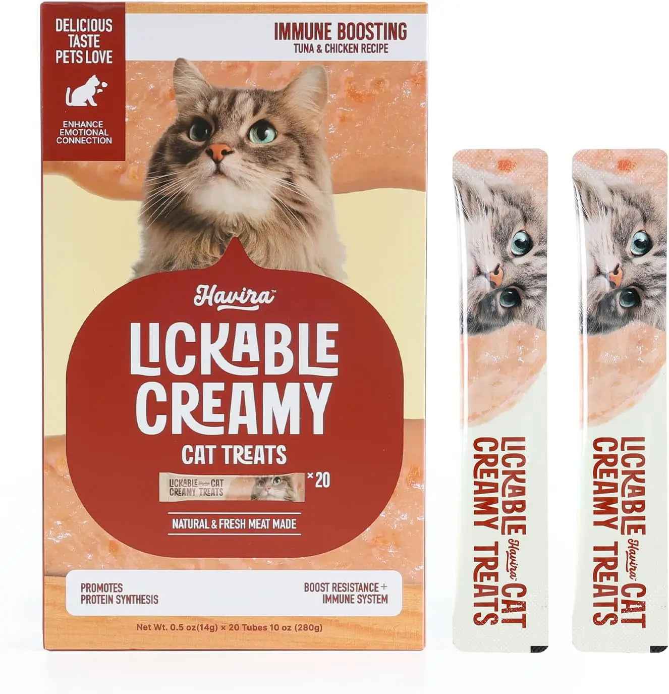 Lickable Cat Treat Skin Coat Salmon Omega-3 Grain Free Squeeze