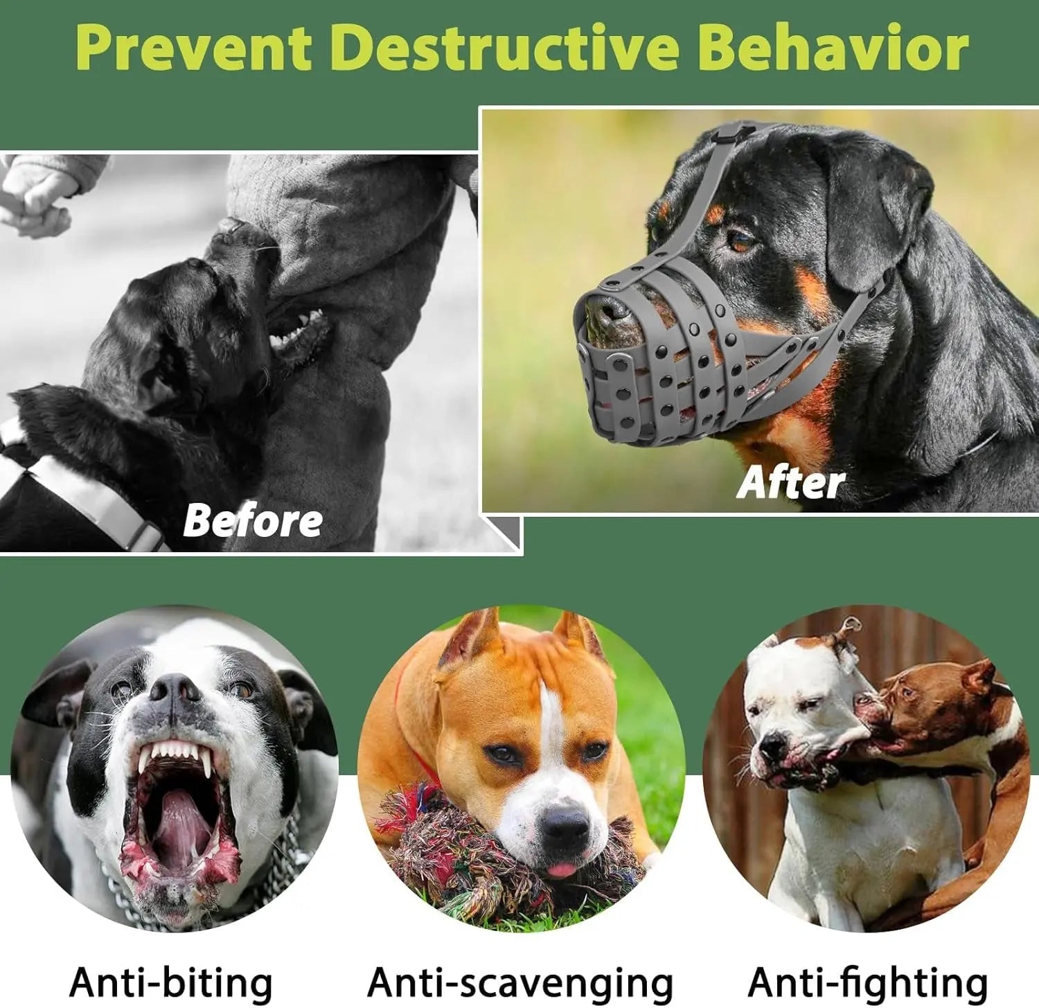 Lightweight Basket Dog Muzzle – Allows Panting, Drinking & Training