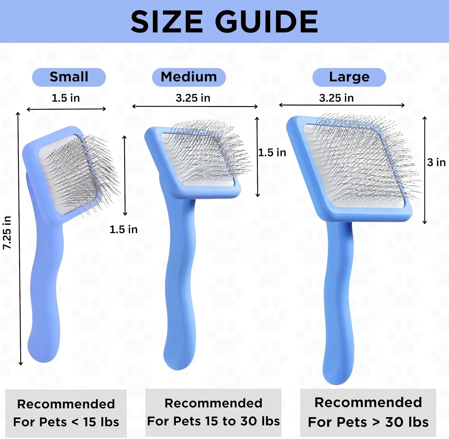 Long-Pin Slicker Brush for Dogs – Dematting & Grooming for Long Coats