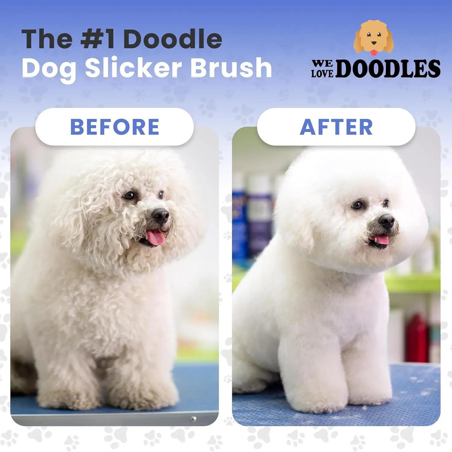 Long-Pin Slicker Brush for Dogs – Dematting & Grooming for Long Coats