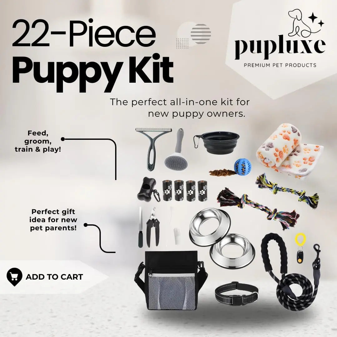 22-Piece Puppy Starter Kit – Training & Care Essentials